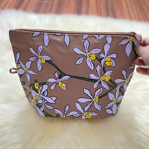 NWOT Baggu Go Pouch Medium - Orchid (Garden Flowers)